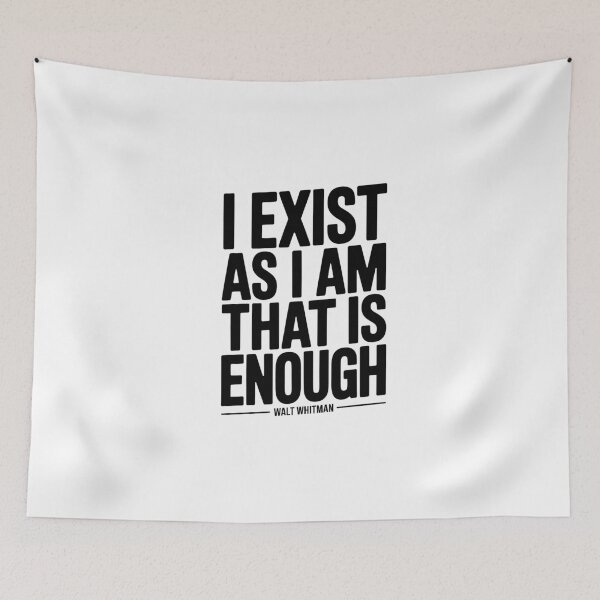 Item preview, Whitman "I Exist As I Am" Leaves of Grass Tee designed and sold by Enea Kelo.