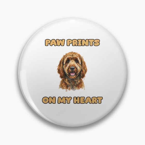 Item preview, Paw Prints On My Heart Dog Lover Memorial Pet Loss designed and sold by NatureUnleashed.
