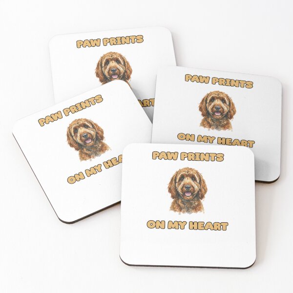 Item preview, Paw Prints On My Heart Dog Lover Memorial Pet Loss designed and sold by NatureUnleashed.