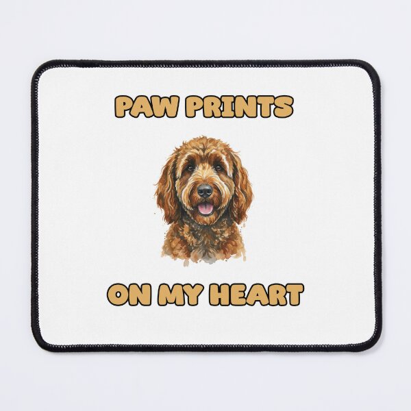 Item preview, Paw Prints On My Heart Dog Lover Memorial Pet Loss designed and sold by NatureUnleashed.