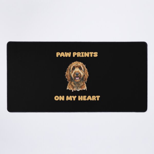 Item preview, Paw Prints On My Heart Dog Lover Memorial Pet Loss designed and sold by NatureUnleashed.
