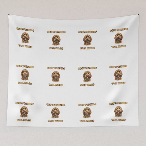 Item preview, Best Friends Tail Wags Loyal Dog Companion Design designed and sold by NatureUnleashed.