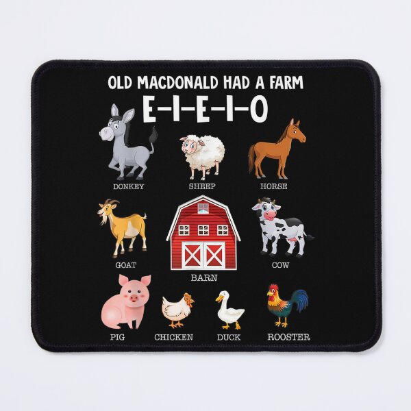 Item preview, Old MacDonald Had A Farm Educational Animals Cartoon Nursery Rhyme Art designed and sold by KistanosMeka.