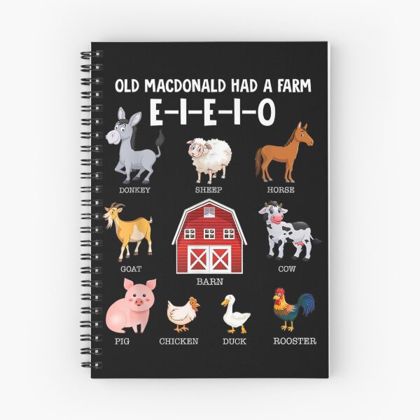 Item preview, Old MacDonald Had A Farm Educational Animals Cartoon Nursery Rhyme Art designed and sold by KistanosMeka.
