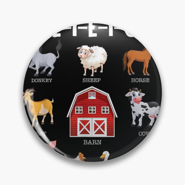 Item preview, Old MacDonald Had A Farm Educational Animals Cartoon Nursery Rhyme Art designed and sold by KistanosMeka.