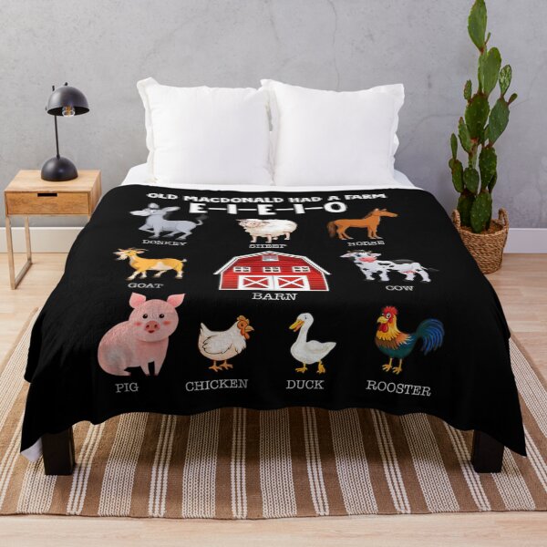 Item preview, Old MacDonald Had A Farm Educational Animals Cartoon Nursery Rhyme Art designed and sold by KistanosMeka.