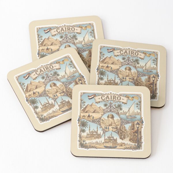 Item preview, Cairo Egypt Travel Souvenir – Pyramids of Giza & Great Sphinx designed and sold by Alice Cristalis.