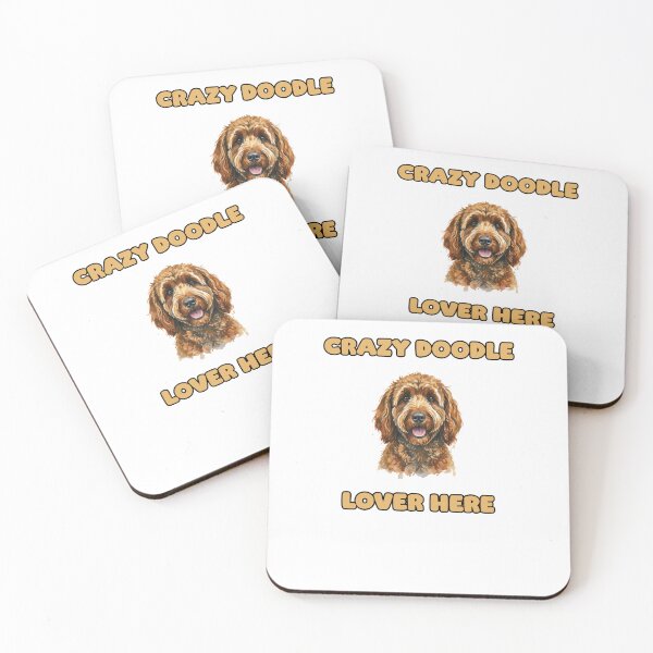 Item preview, Crazy Doodle Lover Here Goldendoodle Labradoodle Fan designed and sold by NatureUnleashed.