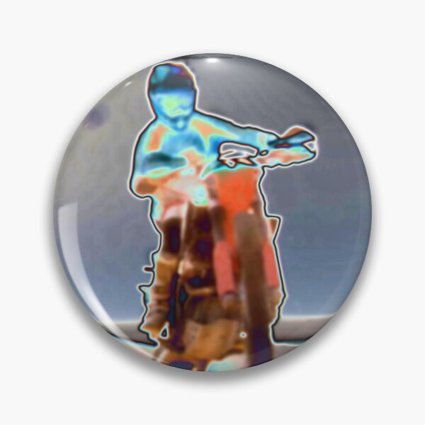 Item preview, Dirtbike rider riding in the desert jumping over rock designed and sold by pixperienz4u.