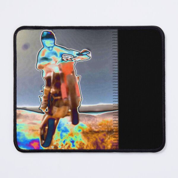 Item preview, Dirtbike rider riding in the desert jumping over rock designed and sold by pixperienz4u.