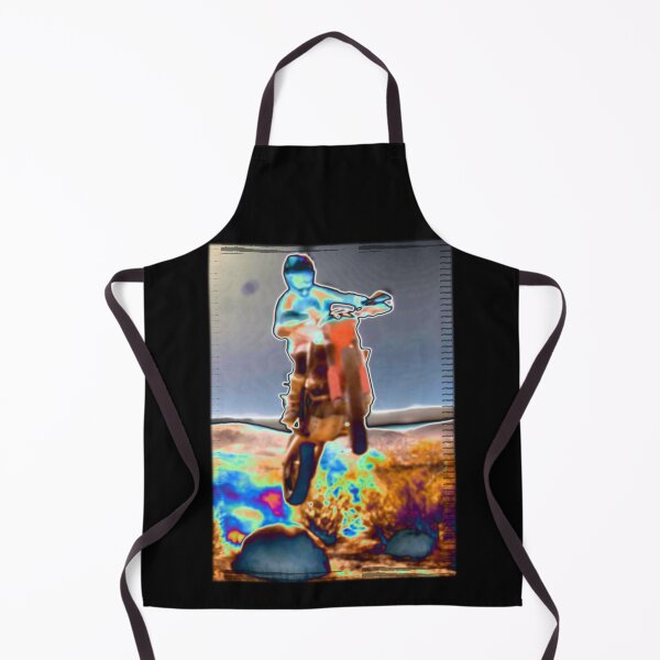 Item preview, Dirtbike rider riding in the desert jumping over rock designed and sold by pixperienz4u.