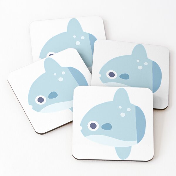 Item preview, Kawaii Ocean Sunfish Cartoon designed and sold by RepeatNoProblem.