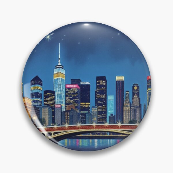Item preview, Starry Night Skyline designed and sold by EllieHeartCo.