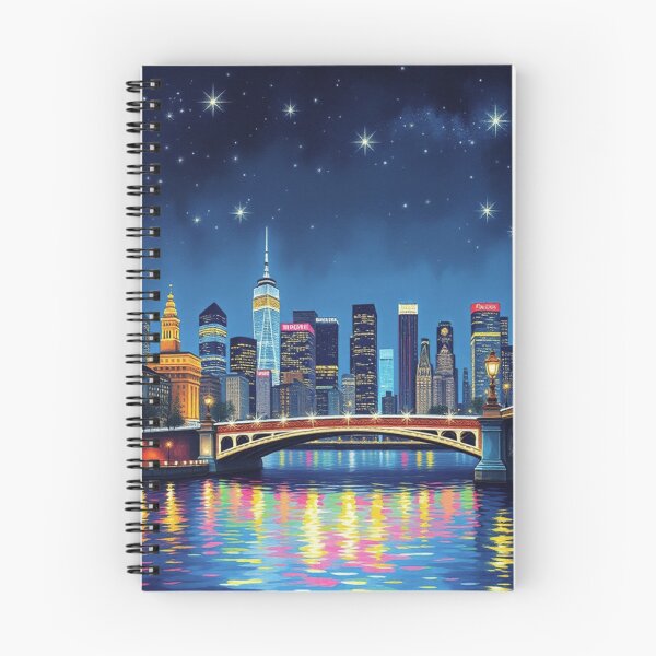 Item preview, Starry Night Skyline designed and sold by EllieHeartCo.