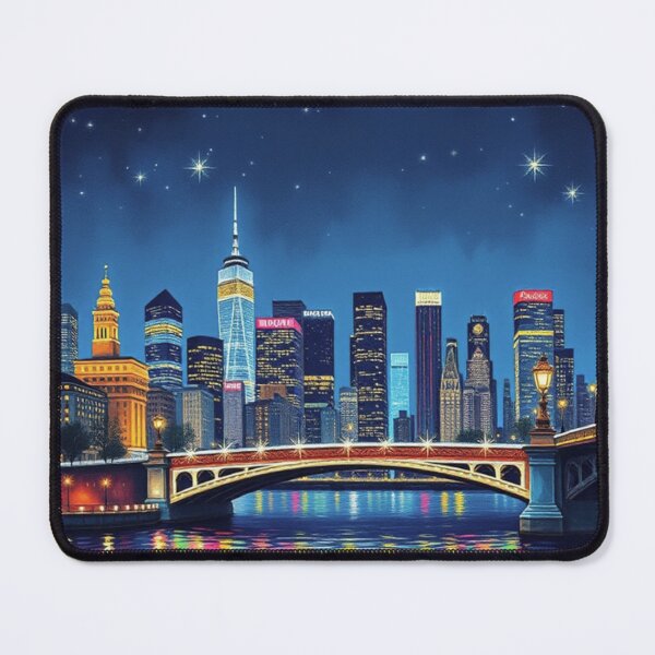 Item preview, Starry Night Skyline designed and sold by EllieHeartCo.