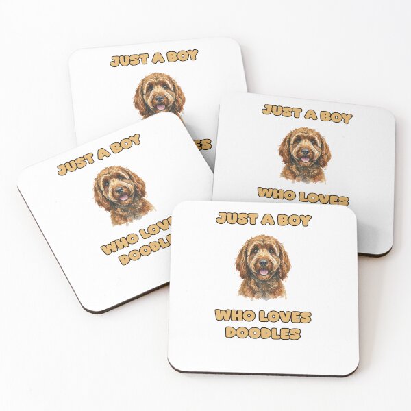 Item preview, Just A Boy Who Loves Doodles Goldendoodle Labradoodle designed and sold by NatureUnleashed.