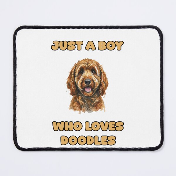 Item preview, Just A Boy Who Loves Doodles Goldendoodle Labradoodle designed and sold by NatureUnleashed.