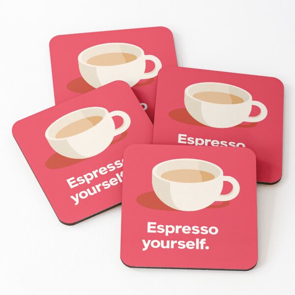 Item preview, Minimalist Coffee Cup Illustration Espresso Yourself designed and sold by BobaBunny76.