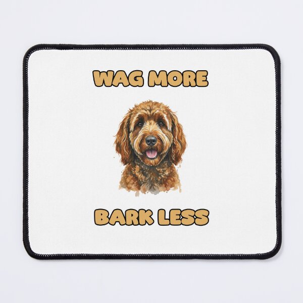 Item preview, Wag More Bark Less Happy Dog Positive Vibes Design designed and sold by NatureUnleashed.