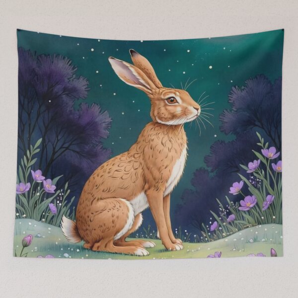 Item preview, Sweet Brown Hare By Moonlight designed and sold by iamdesigns14.