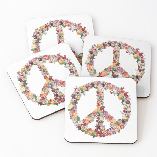 Item preview, Floral Peace Sign – Vintage Victorian Flower Peace Symbol | Hippie Floral Design designed and sold by Cimbart.