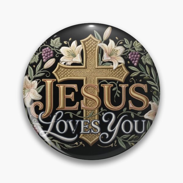Item preview, Jesus Loves You" Embroidery Art designed and sold by AzmyStore.as .