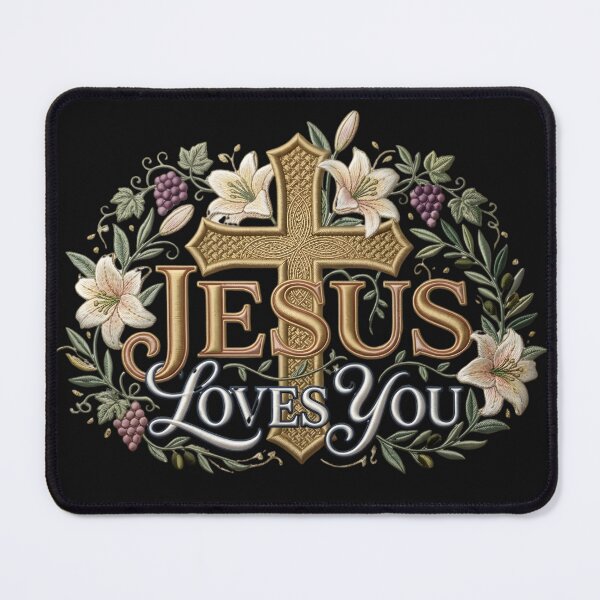 Item preview, Jesus Loves You" Embroidery Art designed and sold by AzmyStore.as .
