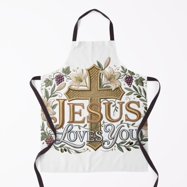 Item preview, Jesus Loves You" Embroidery Art designed and sold by Oddly Blessed.