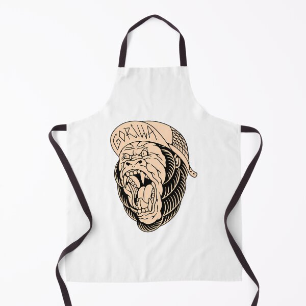 Item preview, Angry Gorilla Tattoo Style Illustration designed and sold by RepeatNoProblem.