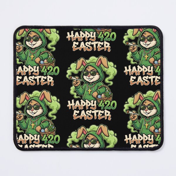 Item preview, Happy 420 Easter Funny Smoking Easter Bunny Men Women designed and sold by RDGNR.