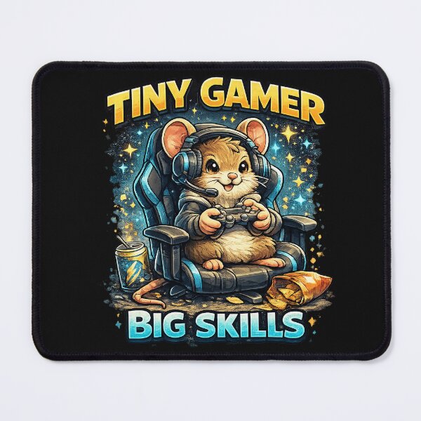 Item preview, Gaming Mouse – Tiny gamer. Big skills. designed and sold by Natart1004.
