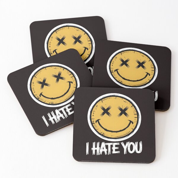 Item preview, I Hate You Vintage Smile – Retro Sarcastic Smile Face Humor designed and sold by Redgiant87x.