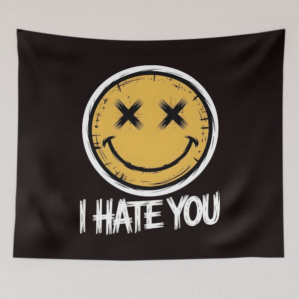 Item preview, I Hate You Vintage Smile – Retro Sarcastic Smile Face Humor designed and sold by Redgiant87x.