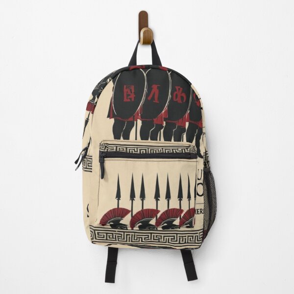 Item preview, Spartan Warrior Thermopylae Funny History Art Print designed and sold by GeoWhimsy Studio.