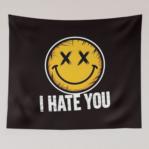 Item preview, I Hate You Vintage Smile – Retro Emoticon Sarcastic Humor designed and sold by Redgiant87x.
