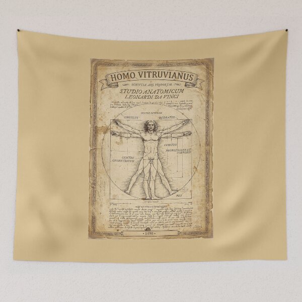 Item preview, Vitruvian Man Poster – Leonardo da Vinci 1490 Vintage Anatomy Art Print designed and sold by Jeeklsdotcom.
