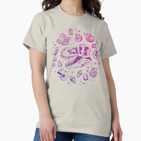 Item preview, Geo-rex Vortex | Magenta & Purple Ombré | Dinosaur Fossil Art designed and sold by OMEGAFAUNA.