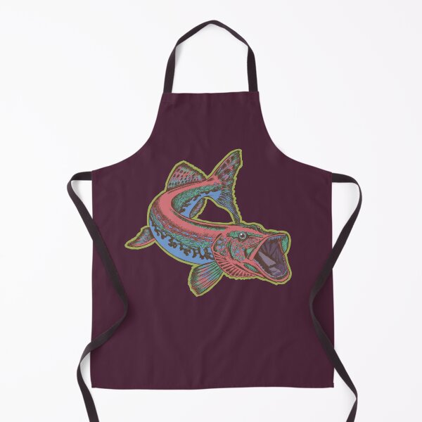 Item preview, Illustration & drawing of a pike fish, spinning, fishing, outdoors designed and sold by Half Mess.