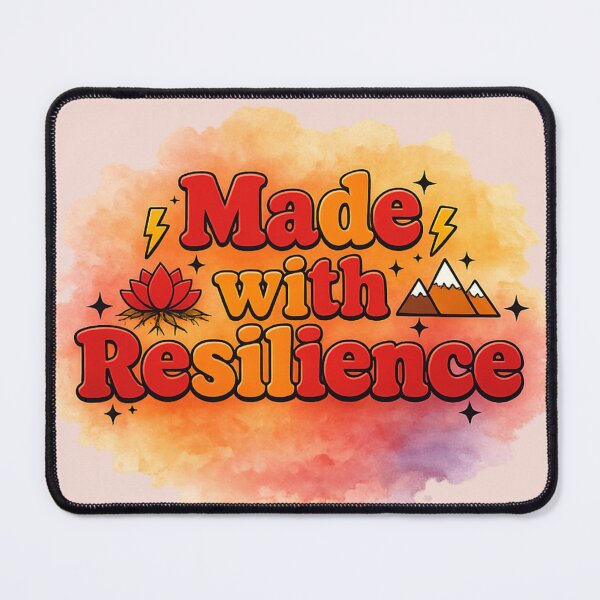 Item preview, Made with Resilience Motivational Quote designed and sold by MarselArt.