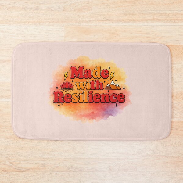 Item preview, Made with Resilience Motivational Quote designed and sold by MarselArt.