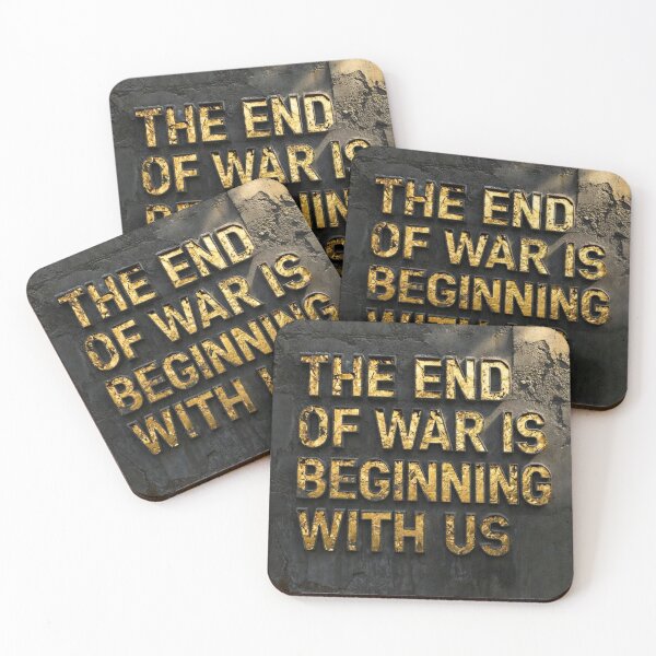 Item preview, The End of War is Beginning with Us - Peace Quote Art designed and sold by MakarenaCreate.