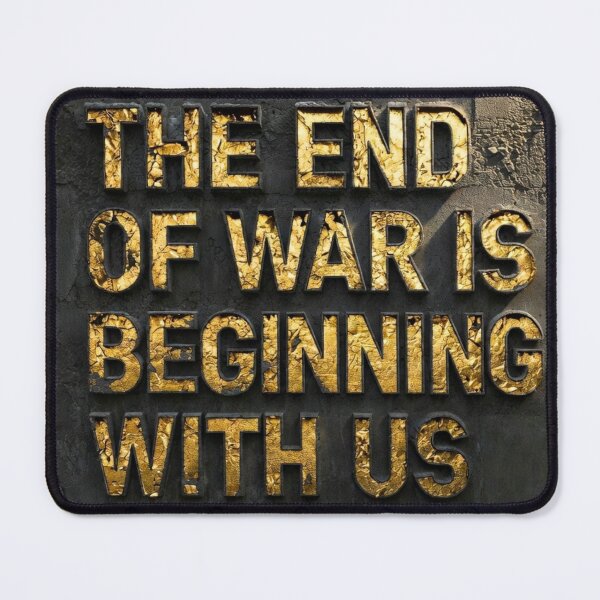 Item preview, The End of War is Beginning with Us - Peace Quote Art designed and sold by MakarenaCreate.