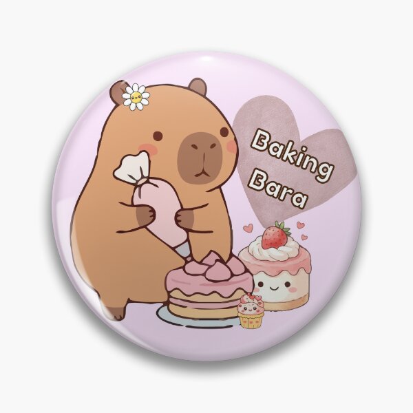 Item preview, Cute Baking Capybara Kawaii Baker designed and sold by trelykreativ.