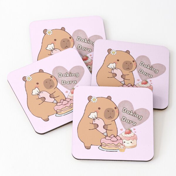 Item preview, Cute Baking Capybara Kawaii Baker designed and sold by trelykreativ.