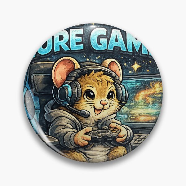 Item preview, Gaming Mouse – Tiny gamer. Just one more game. designed and sold by Natart1004.