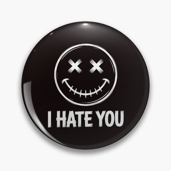Item preview, I Hate You Vintage Smile – Retro Smile Face Sarcastic Meme designed and sold by Redgiant87x.
