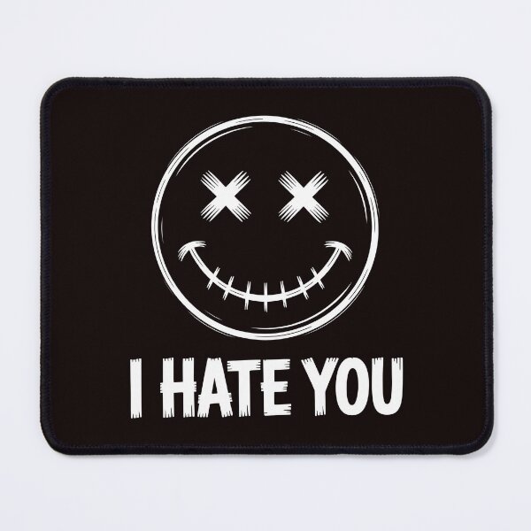 Item preview, I Hate You Vintage Smile – Retro Smile Face Sarcastic Meme designed and sold by Redgiant87x.