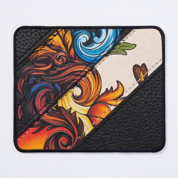 Item preview, Colorful Phoenix Fire and Water Fantasy Illustration designed and sold by RidaSalArt.