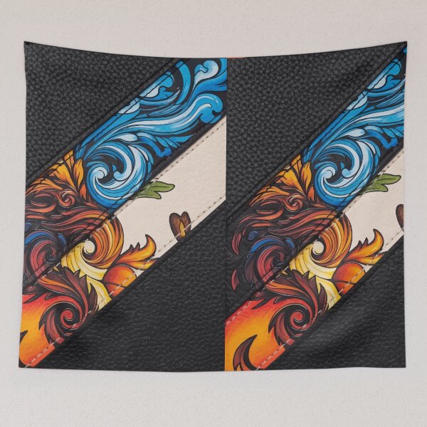 Item preview, Colorful Phoenix Fire and Water Fantasy Illustration designed and sold by RidaSalArt.