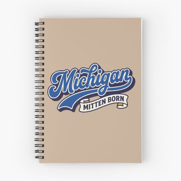 Item preview, Vintage Michigan Mitten Born Retro Script designed and sold by Cozy-Old-Pub.